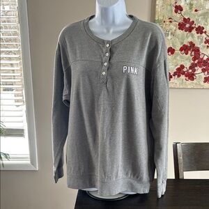 Victoria’s Secret PINK henley crewneck